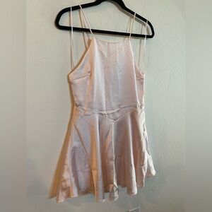 Zara Satin Effect Apron Dress
